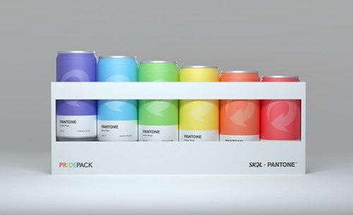 Beer cans with Pantone