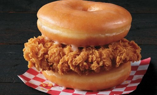 Pollo frito con Donuts de KFC