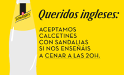 Schweppes, por las cenas a las 20h