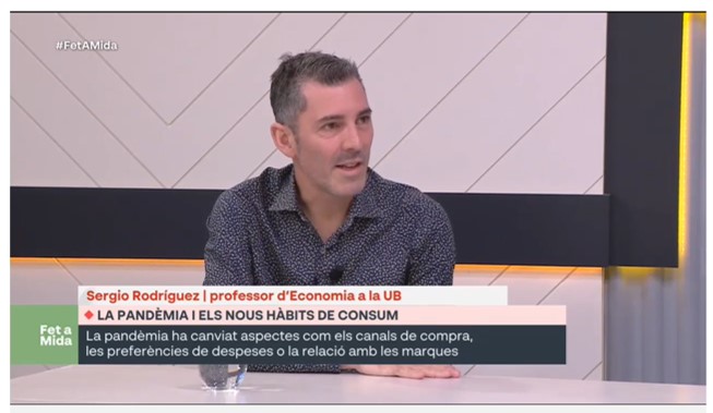 Sergio Rodriguez visita el programa Fet a Mida para hablar del consumidor y la pandemia